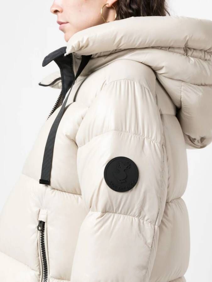 Save The Duck Jas met rits Beige
