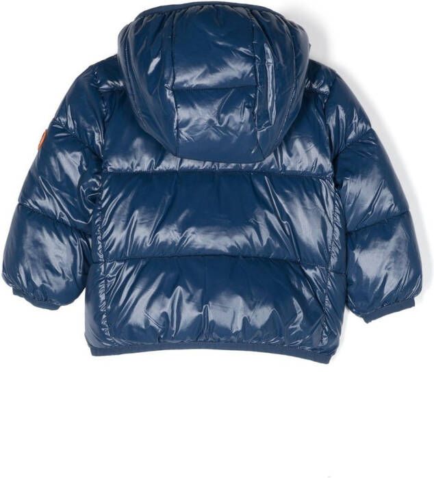 Save The Duck Kids Gewatteerd jack Blauw