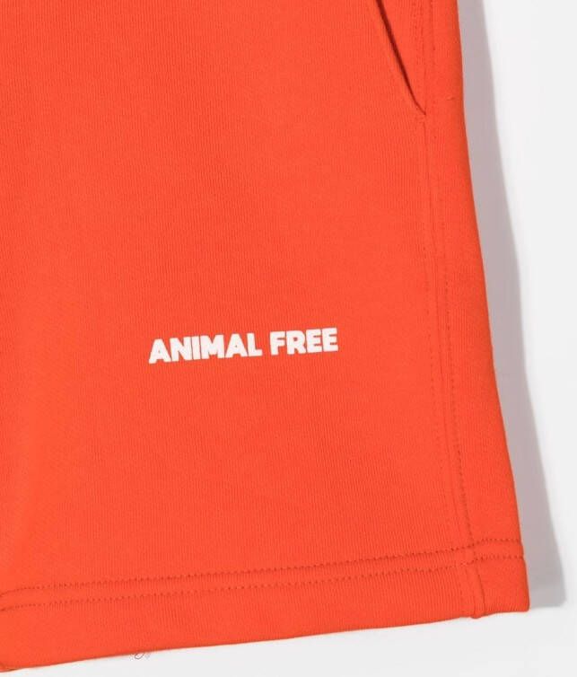 Save The Duck Kids Trainingsshorts met logoprint Oranje