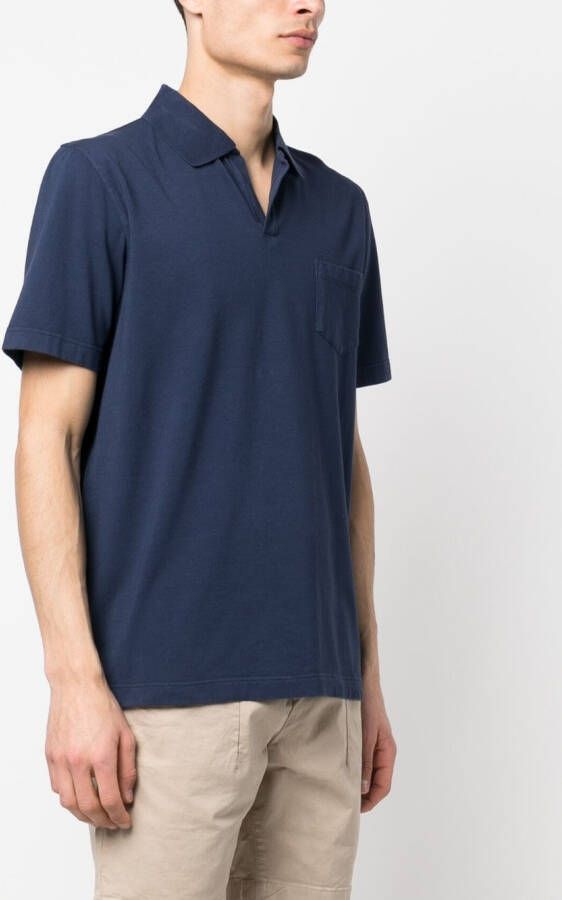 Sease Poloshirt met borstzak Blauw