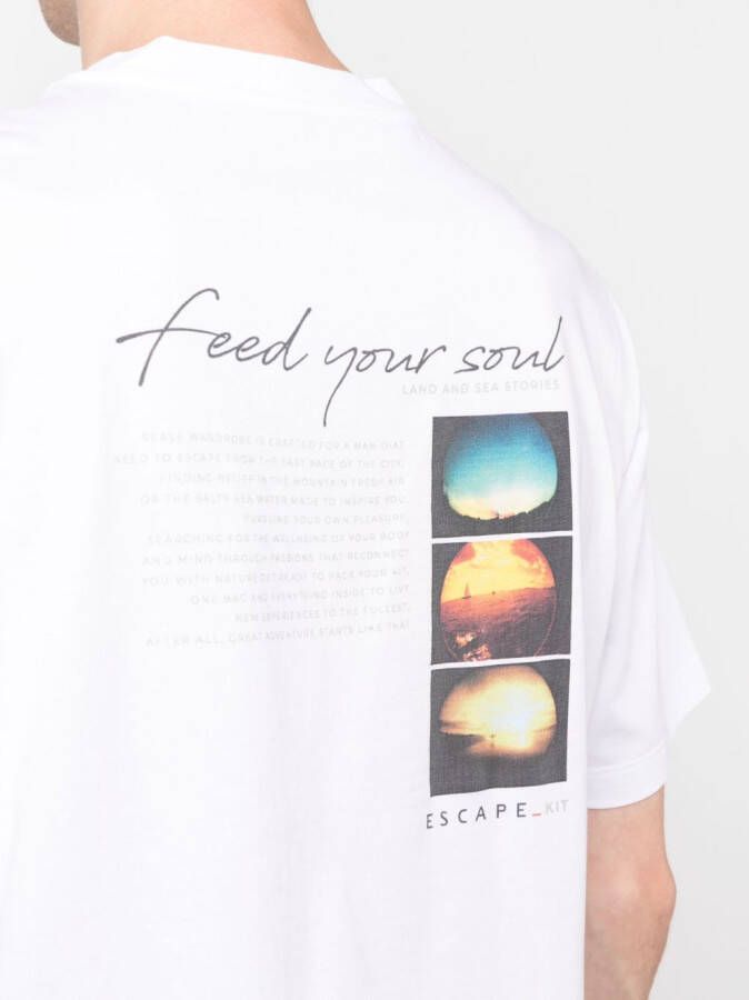 Sease T-shirt met print Wit
