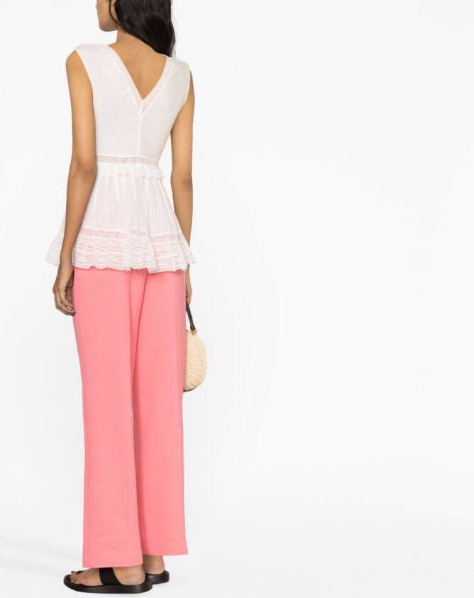 See by Chloé Blouse met ruches Wit