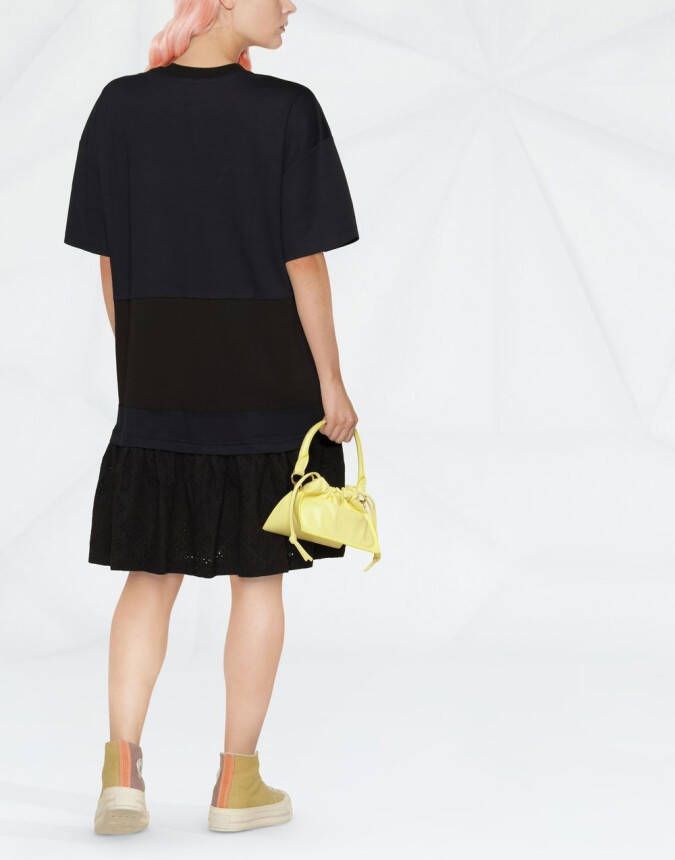 See by Chloé Broderie anglaise blousejurk Zwart