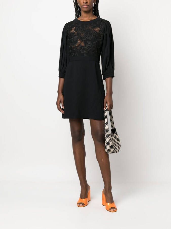 See by Chloé Mini-jurk met bloemenprint Zwart