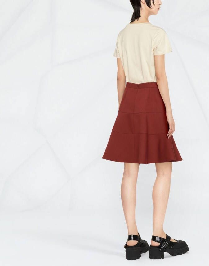 See by Chloé Gelaagde mini-rok Rood