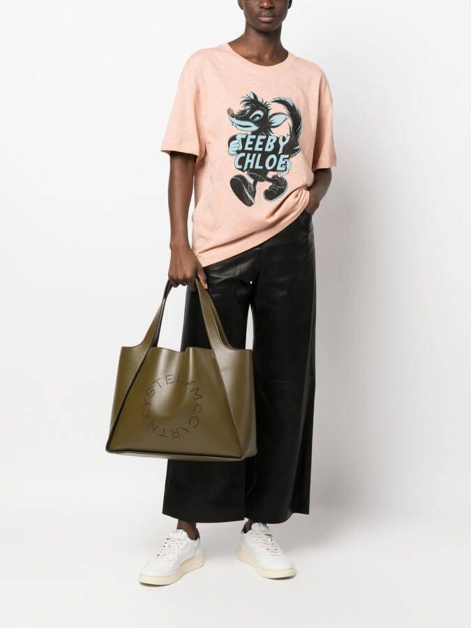 See by Chloé T-shirt met print Roze