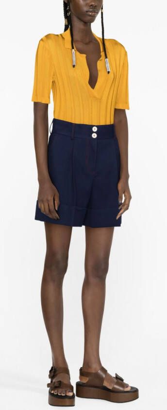 See by Chloé High waist shorts Blauw