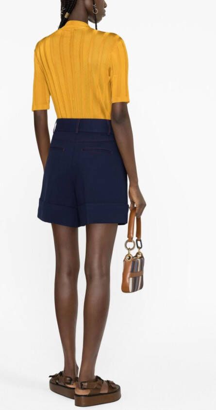 See by Chloé High waist shorts Blauw