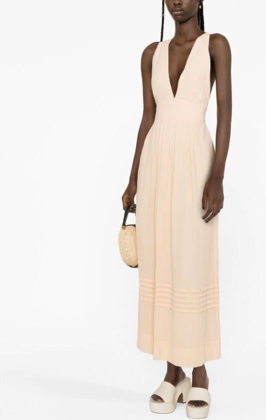 See by Chloé Geplooide jurk Oranje