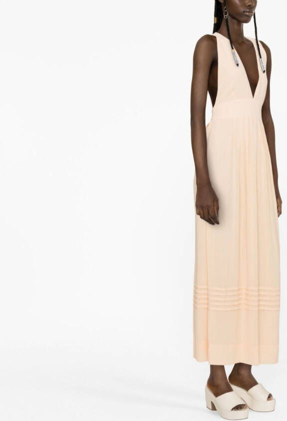 See by Chloé Geplooide jurk Oranje
