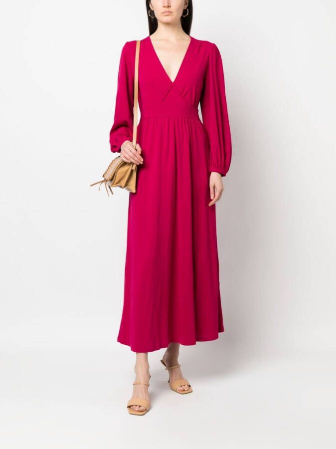 See by Chloé Geplooide maxi-jurk Roze