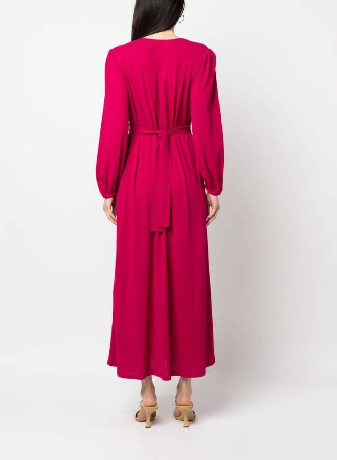 See by Chloé Geplooide maxi-jurk Roze
