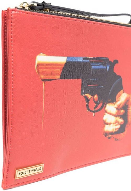 Seletti Toilettas met print Rood