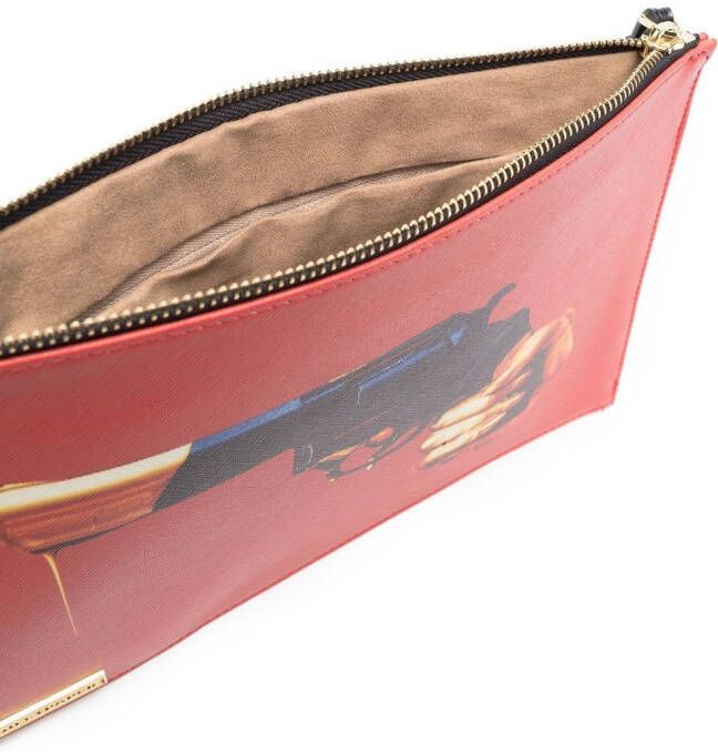 Seletti Toilettas met print Rood
