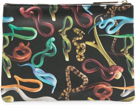 Seletti Toilettas met print Zwart