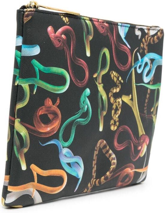 Seletti Toilettas met print Zwart