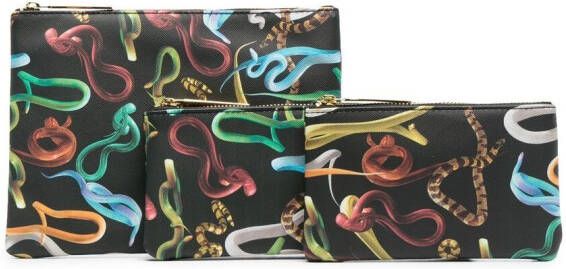 Seletti Toilettas met print Zwart