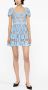 Self-Portrait Mini-jurk met kant Blauw - Thumbnail 2