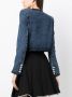 Self-Portrait Denim jack Blauw - Thumbnail 4