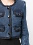 Self-Portrait Denim jack Blauw - Thumbnail 5
