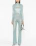 Self-Portrait Broek met pailletten Blauw - Thumbnail 2