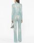 Self-Portrait Broek met pailletten Blauw - Thumbnail 4