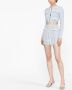Self-Portrait Metallic mini-rok Blauw - Thumbnail 3