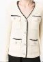 Self-Portrait Vest met contrasterende afwerking Wit - Thumbnail 5