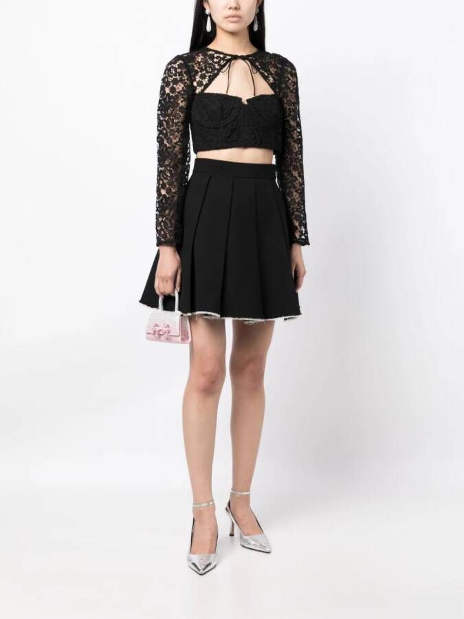 Self-Portrait Cropped top Zwart