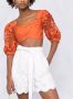 Self-Portrait Cropped top Oranje - Thumbnail 5