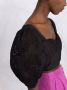 Self-Portrait Cropped top Zwart - Thumbnail 3
