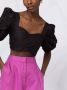 Self-Portrait Cropped top Zwart - Thumbnail 5