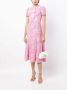 Self-Portrait Midi-jurk met gekruiste details Roze - Thumbnail 2