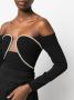 Self-Portrait Tanktop verfraaid met kristallen Zwart - Thumbnail 5