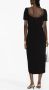 Self-Portrait Midi-jurk verfraaid met stras Zwart - Thumbnail 4