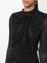 Self-Portrait Mini-jurk verfraaid met kristallen Zwart - Thumbnail 5