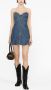 Self-Portrait Denim mini-jurk Blauw - Thumbnail 2