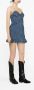 Self-Portrait Denim mini-jurk Blauw - Thumbnail 4