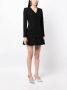 Self-Portrait Mini-jurk met dubbele rij knopen Zwart - Thumbnail 3