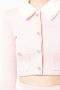 Self-Portrait Vest met kraag van imitatiebont Roze - Thumbnail 5