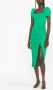 Self-Portrait Midi-jurk met gesmockt detail Groen - Thumbnail 2