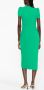 Self-Portrait Midi-jurk met gesmockt detail Groen - Thumbnail 3