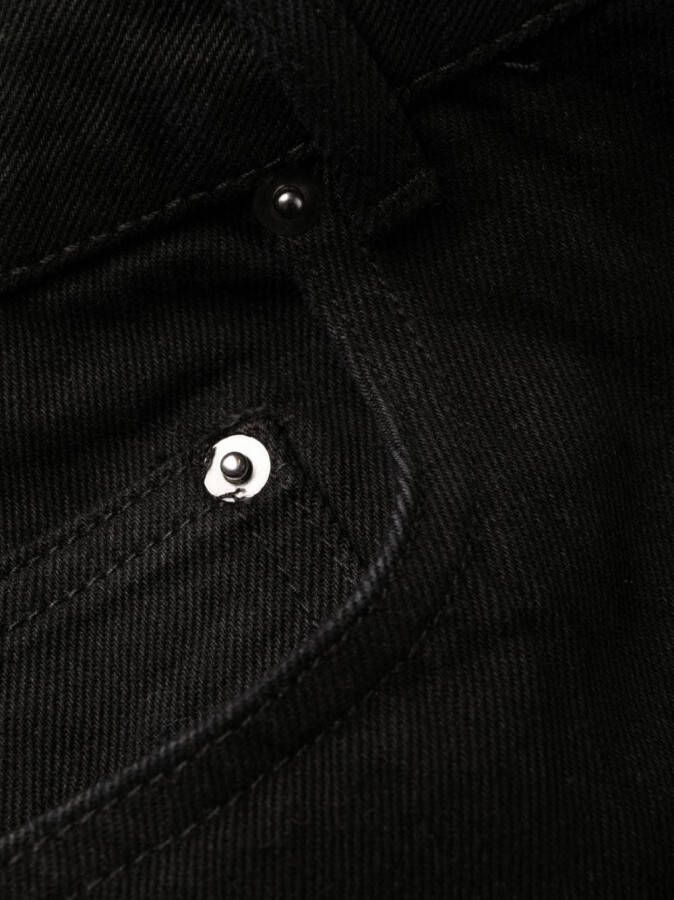 Self-Portrait Cropped jeans Zwart