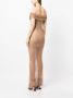 Self-Portrait Maxi-jurk verfraaid met stras Metallic - Thumbnail 4