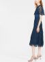Self-Portrait Midi-jurk met kant Blauw - Thumbnail 4