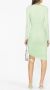 Self-Portrait Midi-jurk met ruches Groen - Thumbnail 4