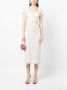 Self-Portrait Midi-jurk met sweetheart hals Wit - Thumbnail 2