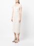 Self-Portrait Midi-jurk met sweetheart hals Wit - Thumbnail 3