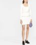 Self-Portrait Mini-jurk met peplum taille Wit - Thumbnail 2