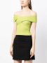Self-Portrait Off-shoulder top Groen - Thumbnail 3
